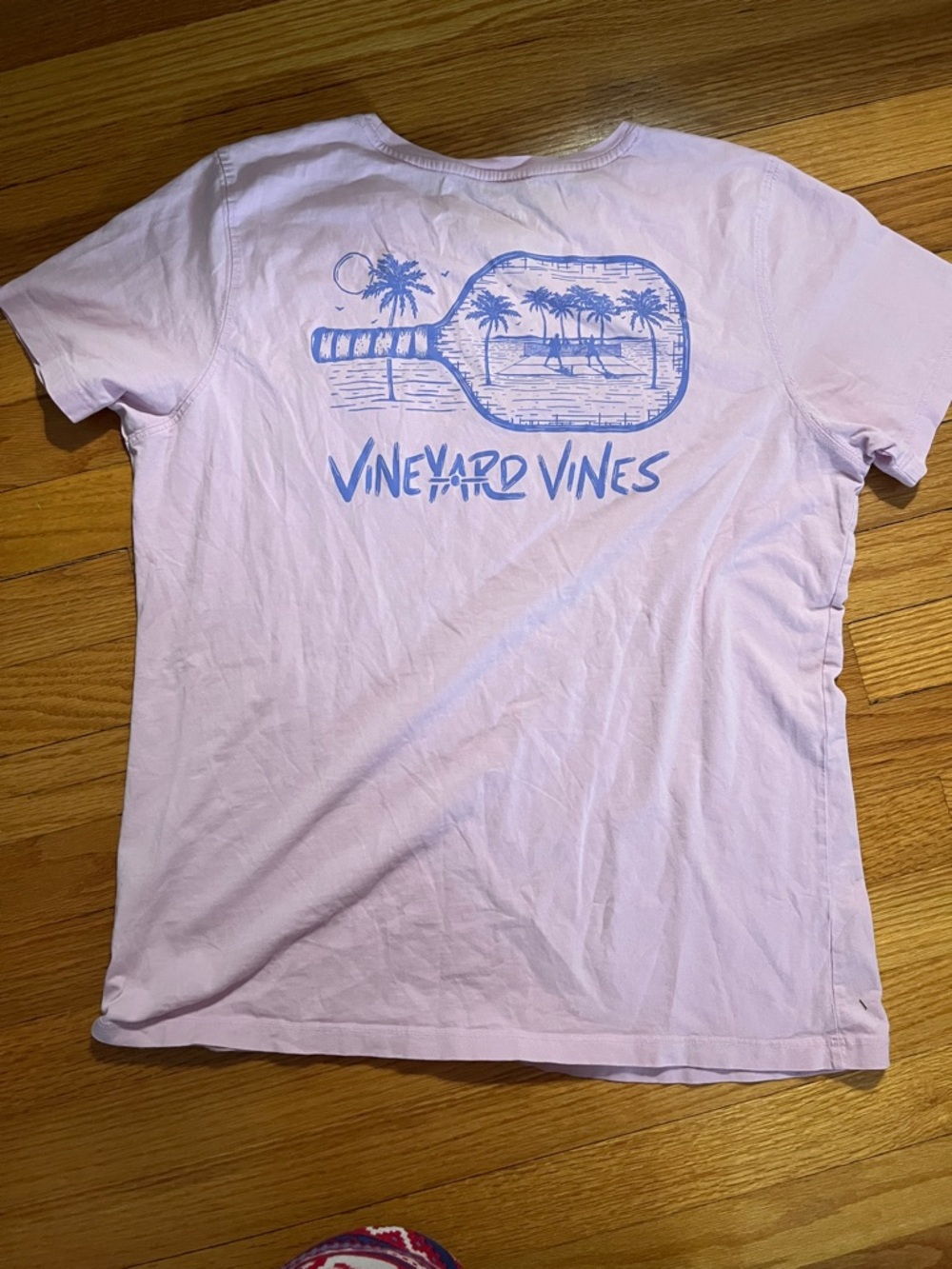 Vineyard Vines Pickleball Light Pink T Shirt Women’s Size Large